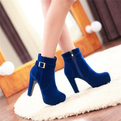 Ankle Boots With Zipper