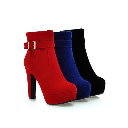 Ankle Boots With Zipper