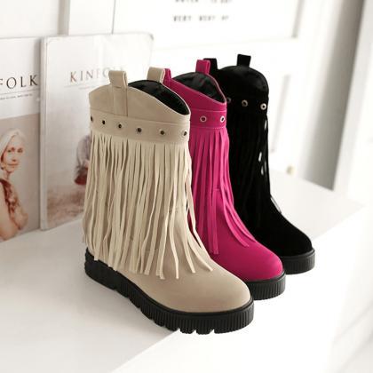 flat platform booties