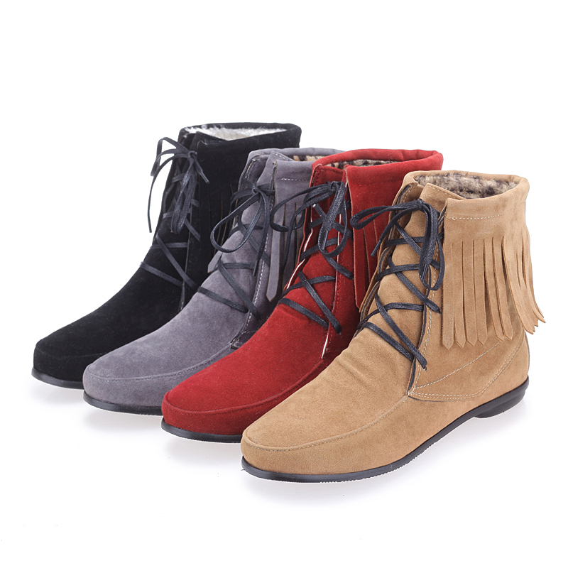 Fringe Ankle Boots on Luulla