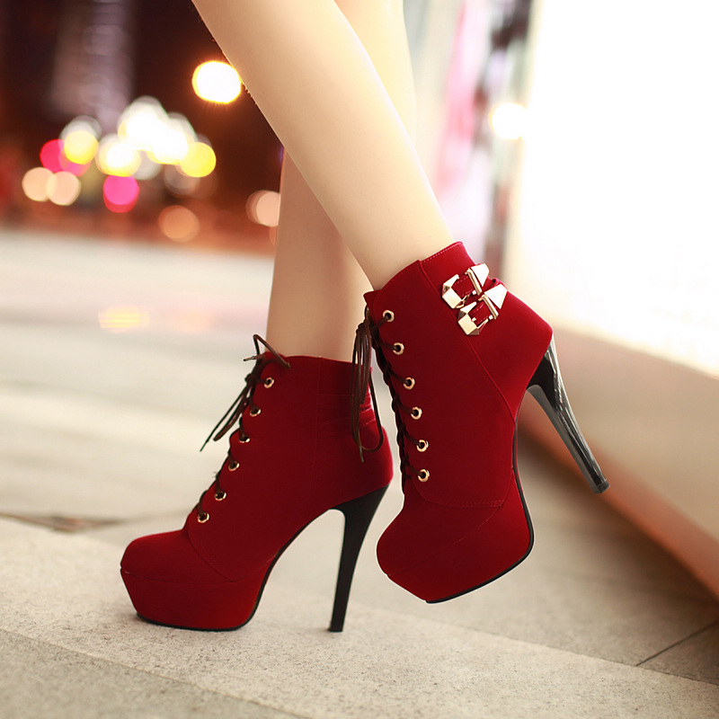 Ankle High Heel Boots on Luulla