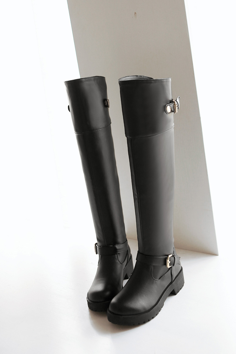 square heel slip on boots